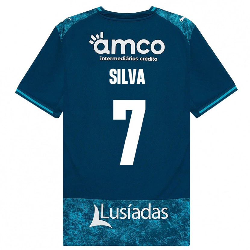 Danxen Damen Lourenço Silva #7 Dunkelschiefergrau Mitteltuerkis Auswärtstrikot Trikot 2026/27 T-Shirt Österreich