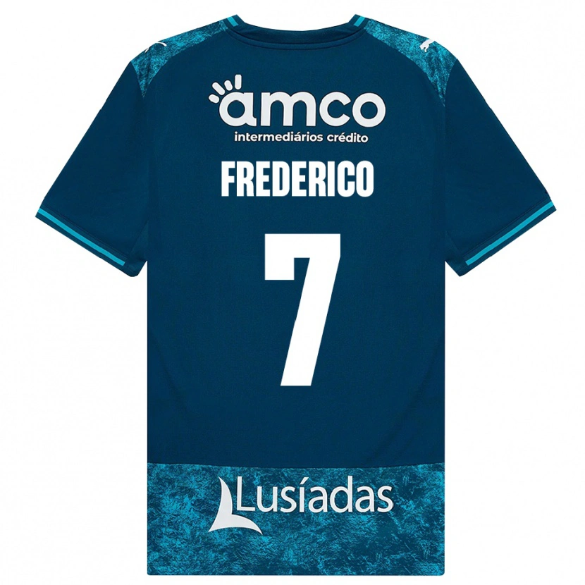 Danxen Damen Frederico Silva #7 Dunkelschiefergrau Mitteltuerkis Auswärtstrikot Trikot 2026/27 T-Shirt Österreich