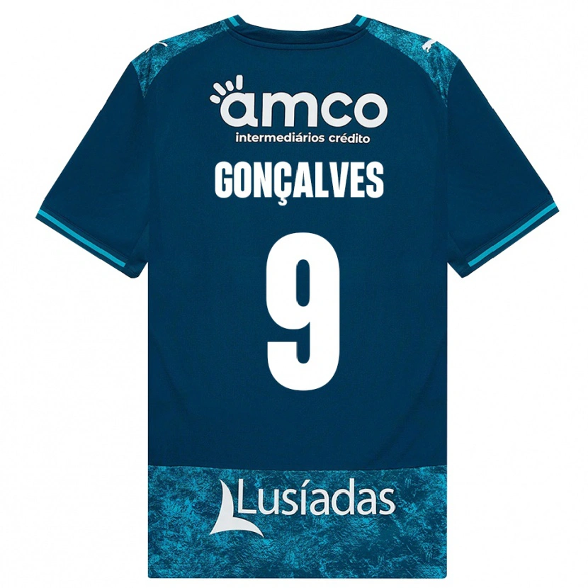 Danxen Damen João Gonçalves #9 Dunkelschiefergrau Mitteltuerkis Auswärtstrikot Trikot 2026/27 T-Shirt Österreich