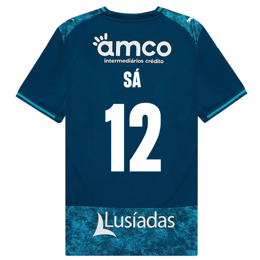 Danxen Damen Tiago Sá #12 Dunkelschiefergrau Mitteltuerkis Auswärtstrikot Trikot 2026/27 T-Shirt Österreich