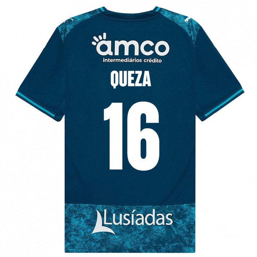 Danxen Damen Lello Queza #16 Dunkelschiefergrau Mitteltuerkis Auswärtstrikot Trikot 2026/27 T-Shirt Österreich
