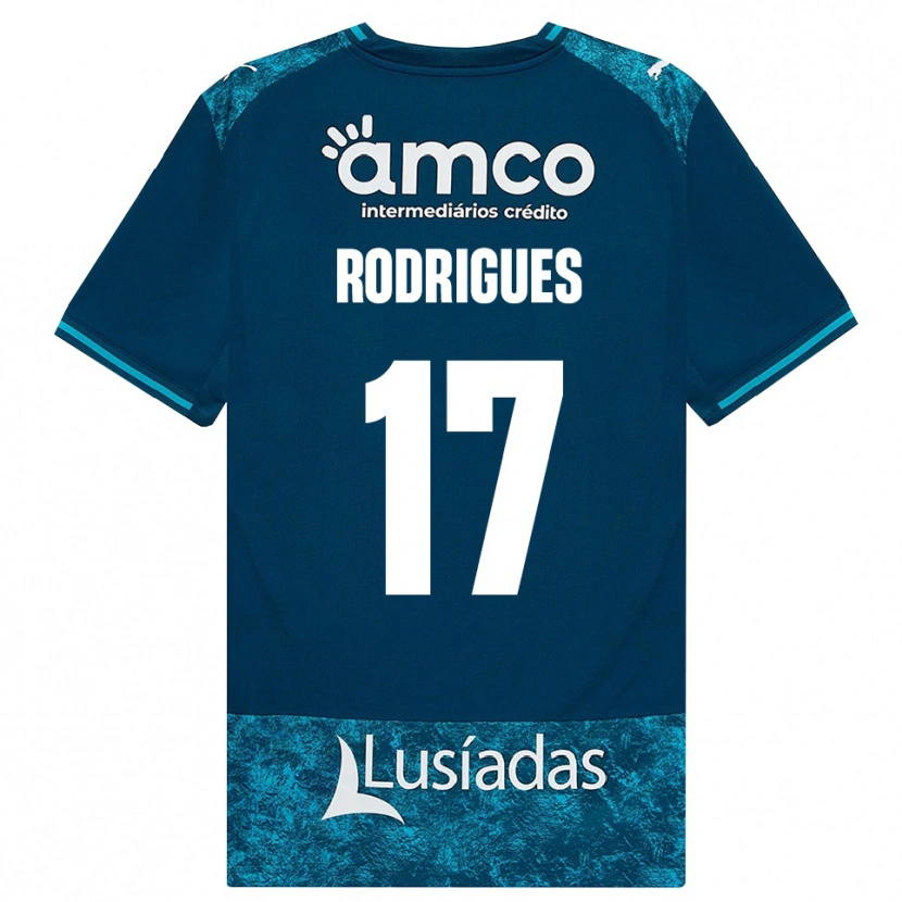 Danxen Damen Tânia Rodrigues #17 Dunkelschiefergrau Mitteltuerkis Auswärtstrikot Trikot 2026/27 T-Shirt Österreich