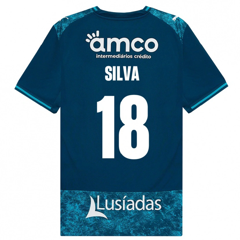 Danxen Damen Dani Silva #18 Dunkelschiefergrau Mitteltuerkis Auswärtstrikot Trikot 2026/27 T-Shirt Österreich