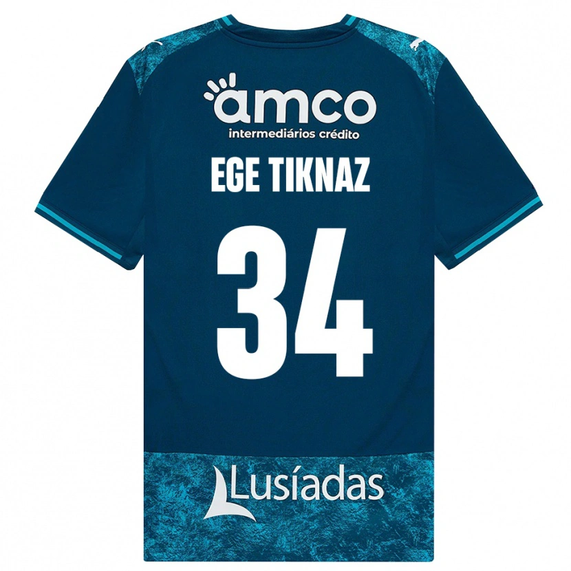 Danxen Damen Demir Ege Tıknaz #34 Dunkelschiefergrau Mitteltuerkis Auswärtstrikot Trikot 2026/27 T-Shirt Österreich