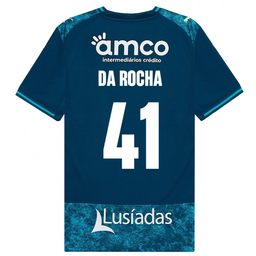 Danxen Damen Yanis Da Rocha #41 Dunkelschiefergrau Mitteltuerkis Auswärtstrikot Trikot 2026/27 T-Shirt Österreich