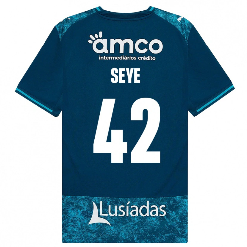 Danxen Damen Modou Seye #42 Dunkelschiefergrau Mitteltuerkis Auswärtstrikot Trikot 2026/27 T-Shirt Österreich