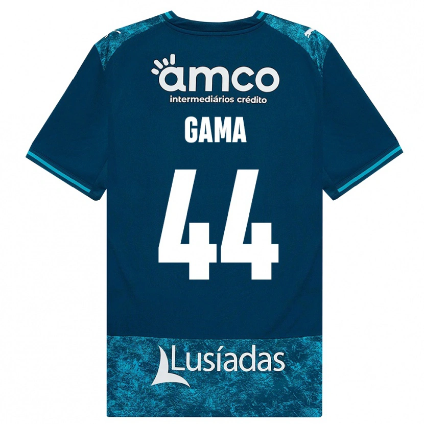 Danxen Damen Dinis Gama #44 Dunkelschiefergrau Mitteltuerkis Auswärtstrikot Trikot 2026/27 T-Shirt Österreich
