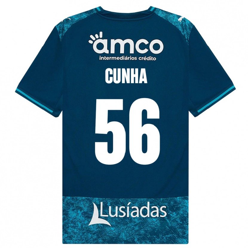 Danxen Damen Romário Cunha #56 Dunkelschiefergrau Mitteltuerkis Auswärtstrikot Trikot 2026/27 T-Shirt Österreich