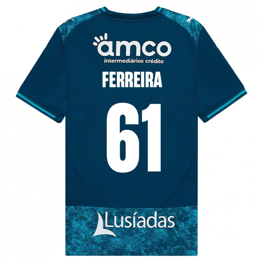 Danxen Damen Tiago Ferreira #61 Dunkelschiefergrau Mitteltuerkis Auswärtstrikot Trikot 2026/27 T-Shirt Österreich