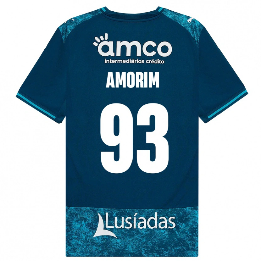 Danxen Damen Renato Amorim #93 Dunkelschiefergrau Mitteltuerkis Auswärtstrikot Trikot 2026/27 T-Shirt Österreich