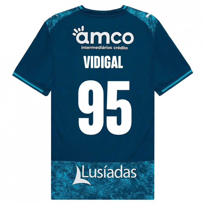 Danxen Damen Sandro Vidigal #95 Dunkelschiefergrau Mitteltuerkis Auswärtstrikot Trikot 2026/27 T-Shirt Österreich
