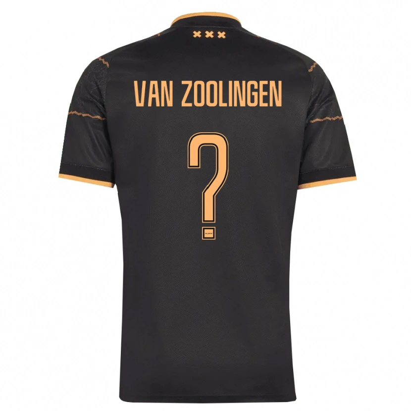 Danxen Damen Glenn Van Zoolingen #0 Schwarz Orange Auswärtstrikot Trikot 2026/27 T-Shirt Österreich