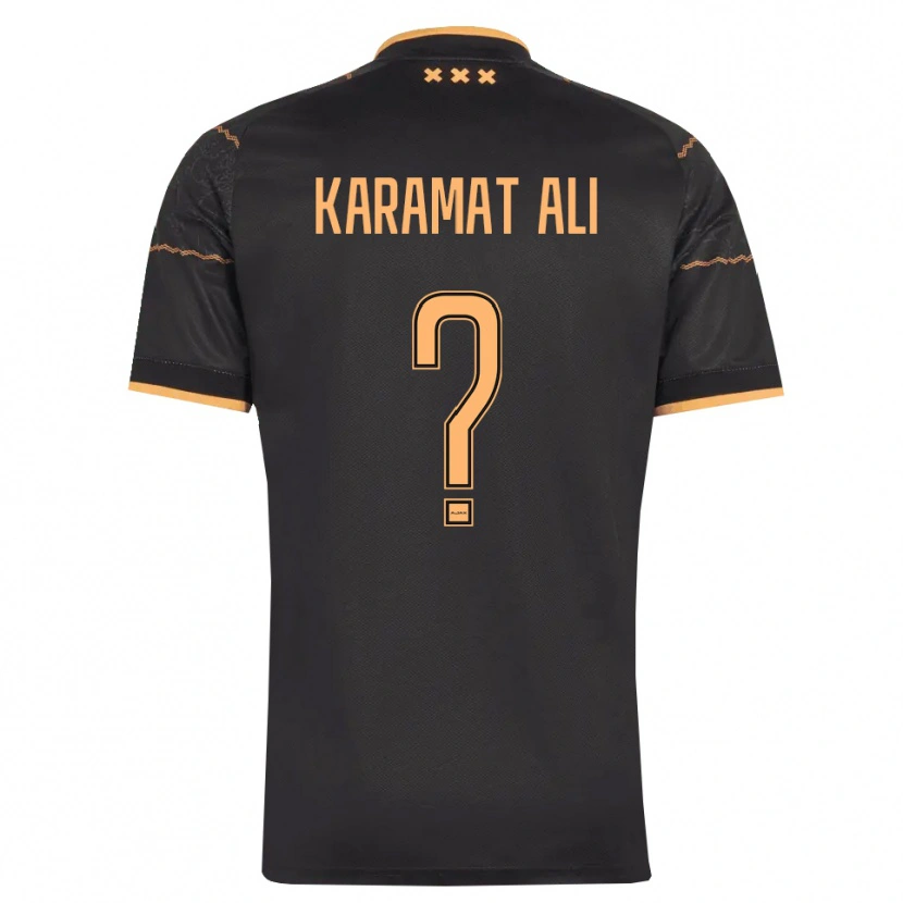 Danxen Damen Yaïr Karamat Ali #0 Schwarz Orange Auswärtstrikot Trikot 2026/27 T-Shirt Österreich
