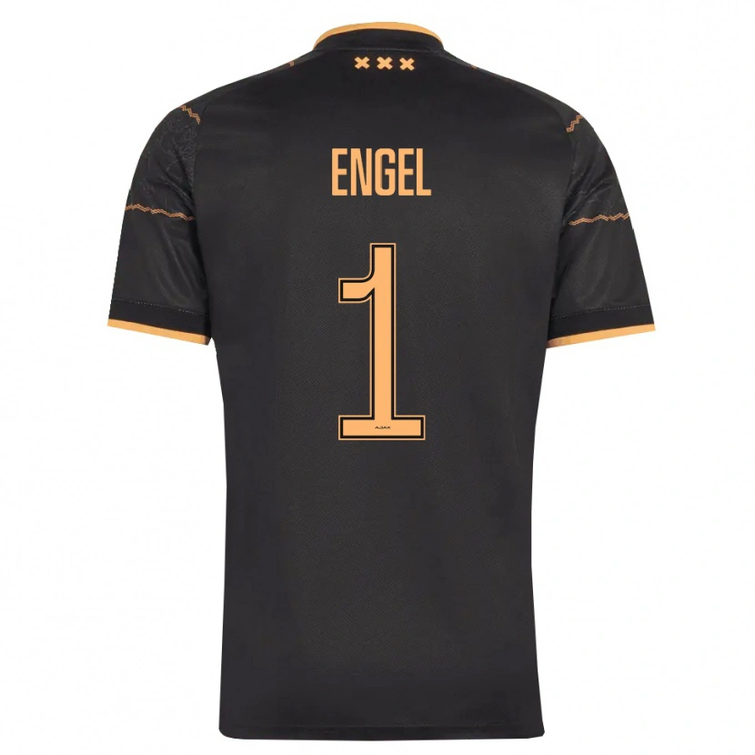 Danxen Damen Mark Engel #1 Schwarz Orange Auswärtstrikot Trikot 2026/27 T-Shirt Österreich