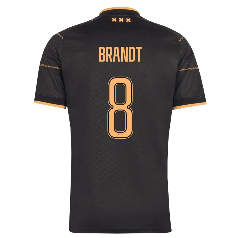 Danxen Damen Julian Brandt #8 Schwarz Orange Auswärtstrikot Trikot 2026/27 T-Shirt Österreich