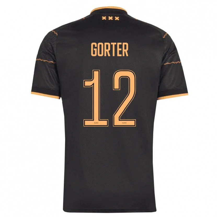 Danxen Damen Jay Gorter #12 Schwarz Orange Auswärtstrikot Trikot 2026/27 T-Shirt Österreich