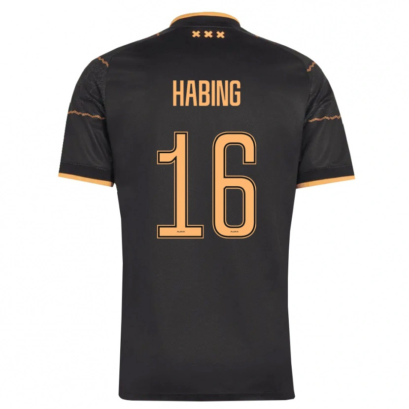 Danxen Damen Youri Habing #16 Schwarz Orange Auswärtstrikot Trikot 2026/27 T-Shirt Österreich