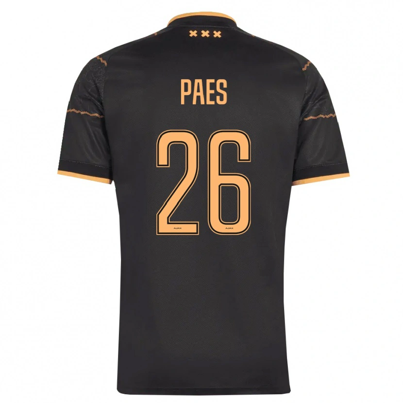 Danxen Damen Maarten Paes #26 Schwarz Orange Auswärtstrikot Trikot 2026/27 T-Shirt Österreich