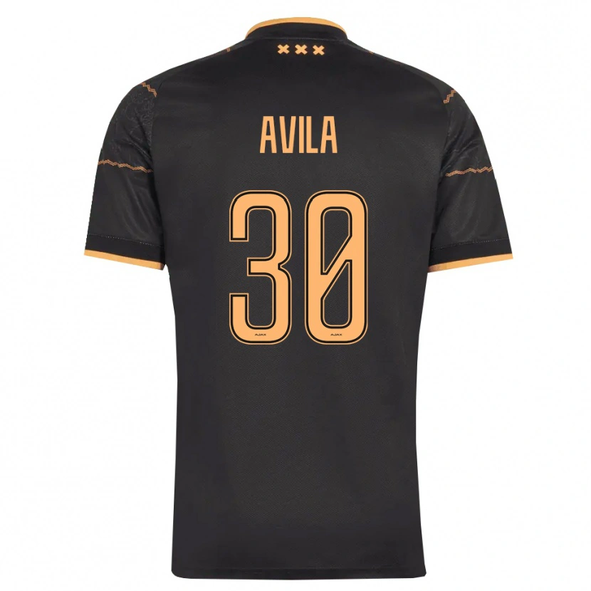 Danxen Damen Gastón Ávila #30 Schwarz Orange Auswärtstrikot Trikot 2026/27 T-Shirt Österreich