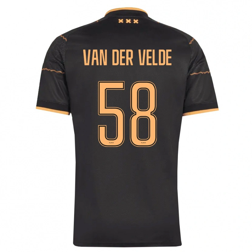 Danxen Damen Valentijn Van Der Velde #58 Schwarz Orange Auswärtstrikot Trikot 2026/27 T-Shirt Österreich