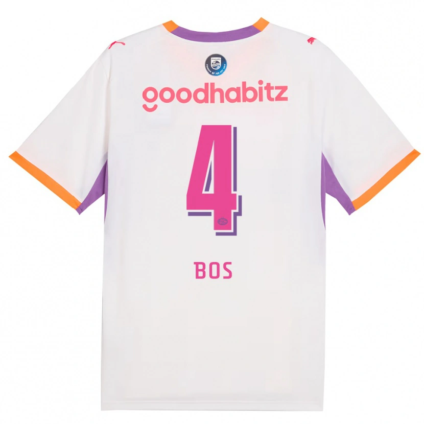 Danxen Damen Floris Bos #4 Weiß Violett Orange Auswärtstrikot Trikot 2026/27 T-Shirt Österreich