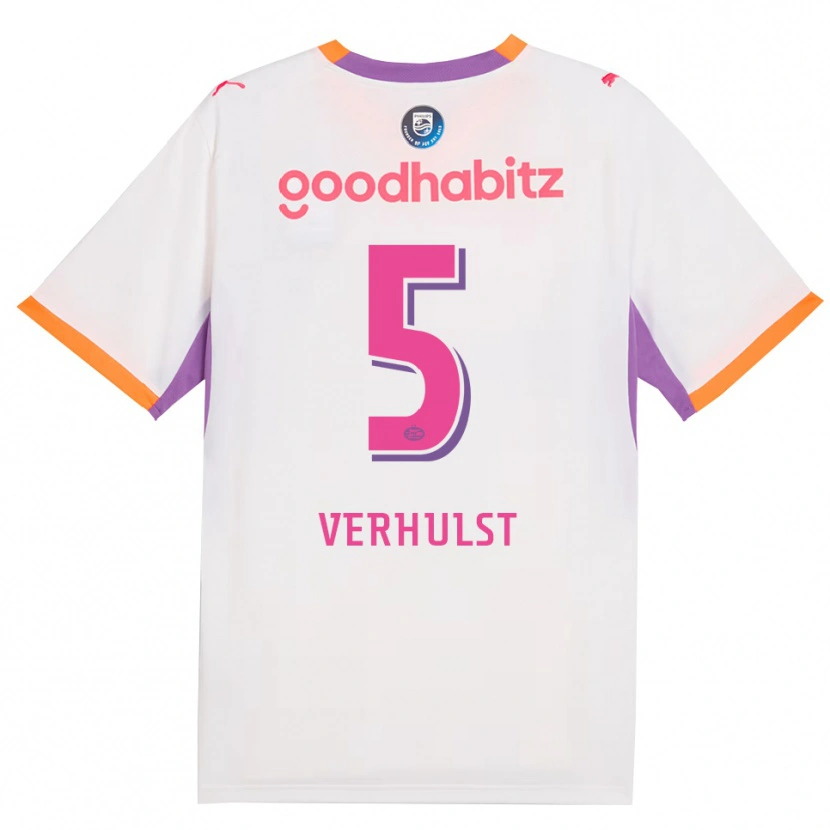 Danxen Damen Gino Verhulst #5 Weiß Violett Orange Auswärtstrikot Trikot 2026/27 T-Shirt Österreich
