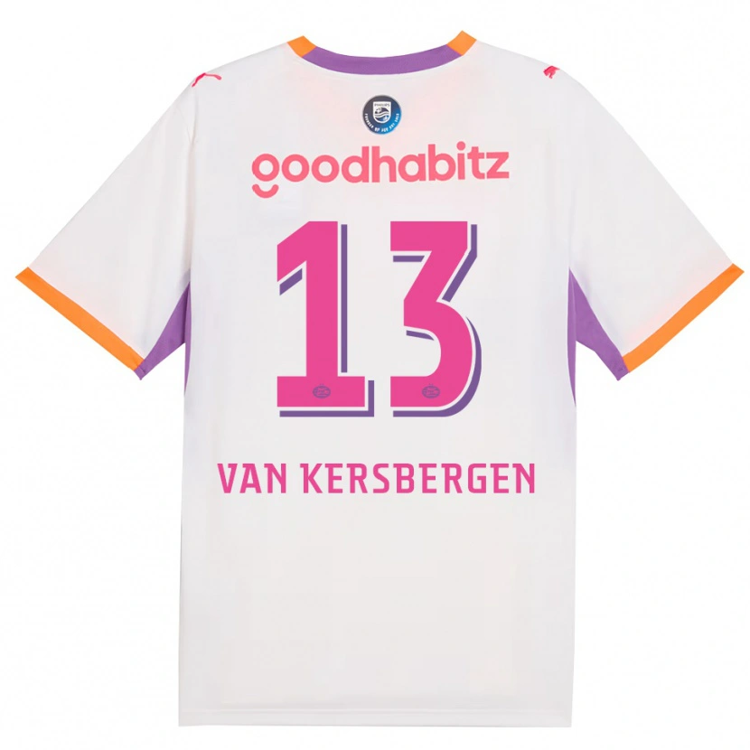 Danxen Damen Sander Van Kersbergen #13 Weiß Violett Orange Auswärtstrikot Trikot 2026/27 T-Shirt Österreich