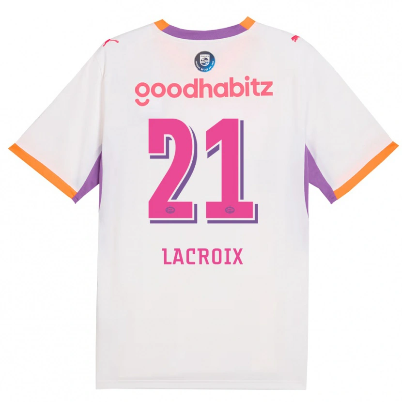 Danxen Damen Robine Lacroix #21 Weiß Violett Orange Auswärtstrikot Trikot 2026/27 T-Shirt Österreich