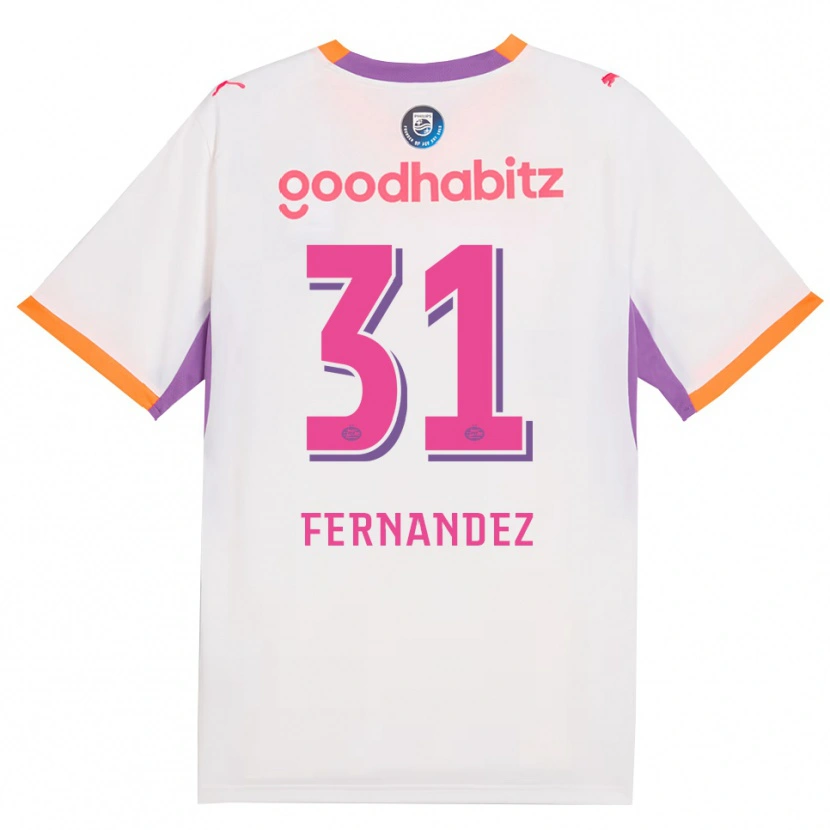 Danxen Damen Noah Fernandez #31 Weiß Violett Orange Auswärtstrikot Trikot 2026/27 T-Shirt Österreich