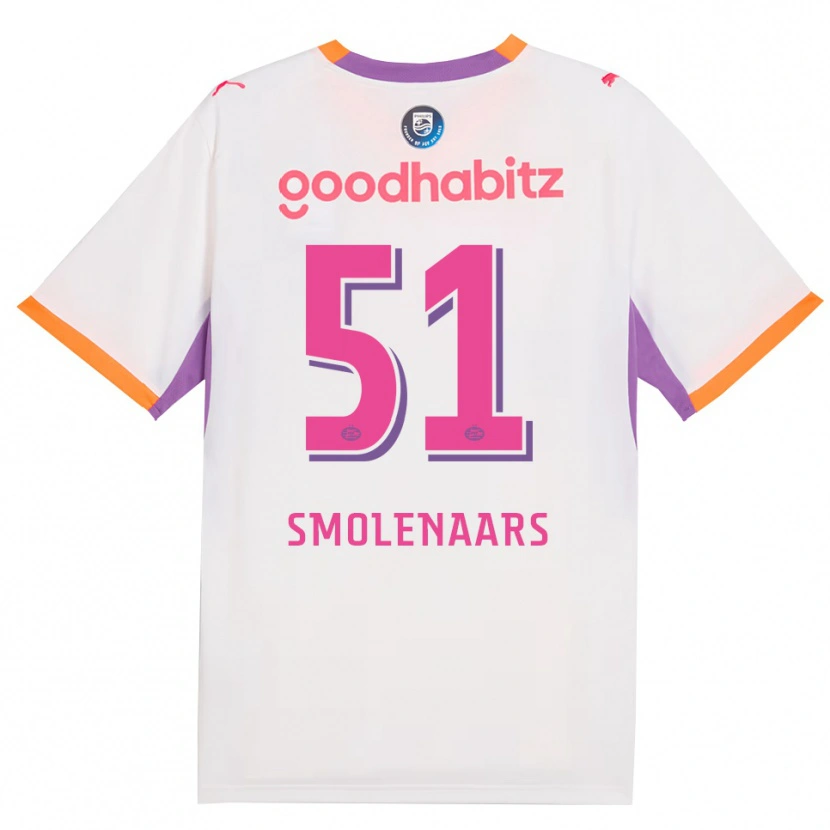 Danxen Damen Tijn Smolenaars #51 Weiß Violett Orange Auswärtstrikot Trikot 2026/27 T-Shirt Österreich