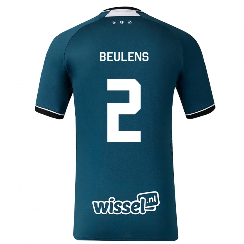 Danxen Damen Noël Beulens #2 Dunkelschiefergrau Weiß Auswärtstrikot Trikot 2026/27 T-Shirt Österreich