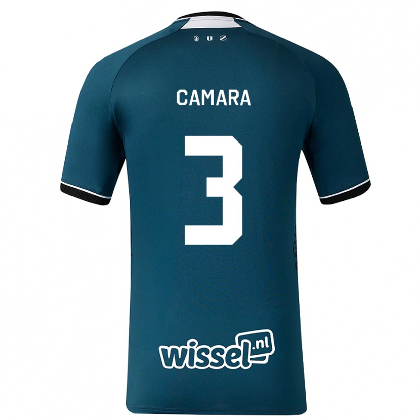 Danxen Damen Lamine Camara #3 Dunkelschiefergrau Weiß Auswärtstrikot Trikot 2026/27 T-Shirt Österreich
