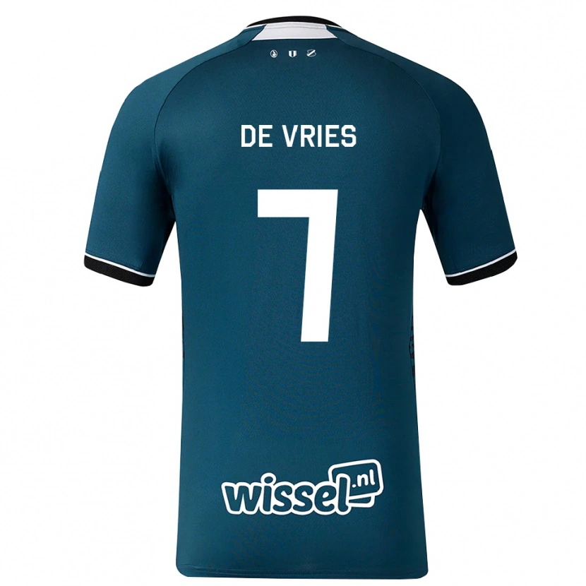 Danxen Damen Miles De Vries #7 Dunkelschiefergrau Weiß Auswärtstrikot Trikot 2026/27 T-Shirt Österreich