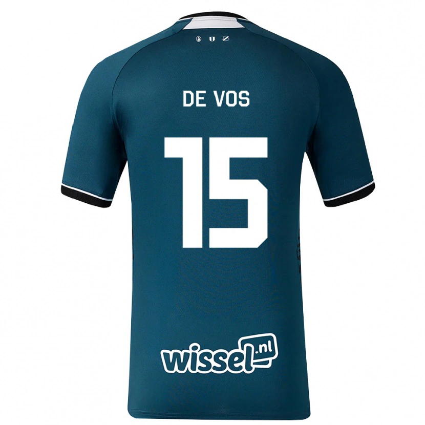 Danxen Damen Nick De Vos #15 Dunkelschiefergrau Weiß Auswärtstrikot Trikot 2026/27 T-Shirt Österreich