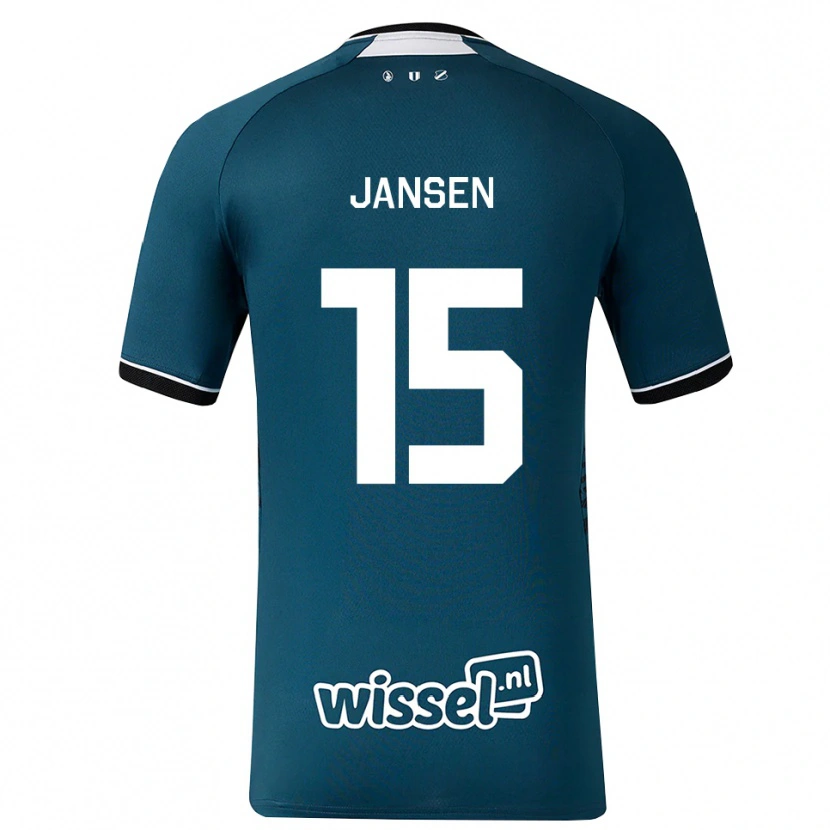 Danxen Damen Scott Jansen #15 Dunkelschiefergrau Weiß Auswärtstrikot Trikot 2026/27 T-Shirt Österreich