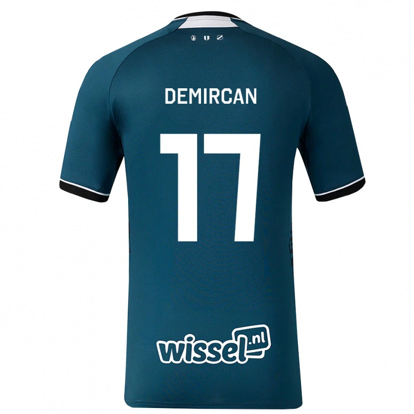 Danxen Damen Emirhan Demircan #17 Dunkelschiefergrau Weiß Auswärtstrikot Trikot 2026/27 T-Shirt Österreich