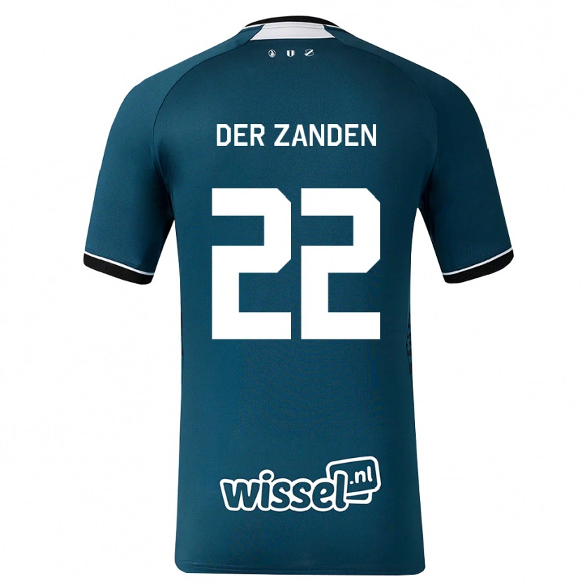 Danxen Damen Iise Van Der Zanden #22 Dunkelschiefergrau Weiß Auswärtstrikot Trikot 2026/27 T-Shirt Österreich