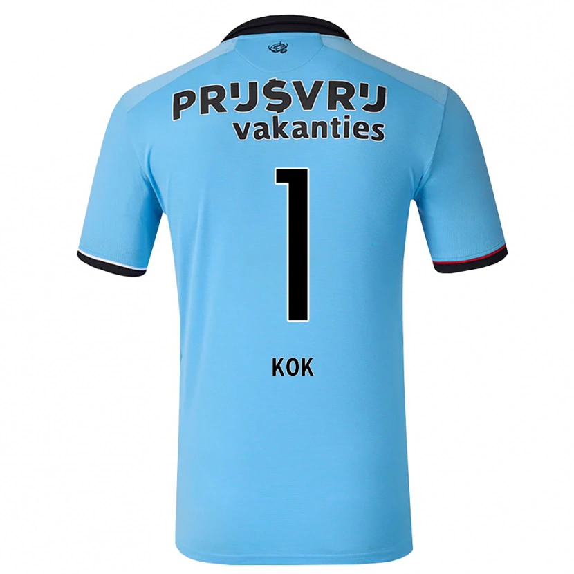 Danxen Damen Stefan Kok #1 Tiefhimmelblau Schwarz Rot Auswärtstrikot Trikot 2026/27 T-Shirt Österreich