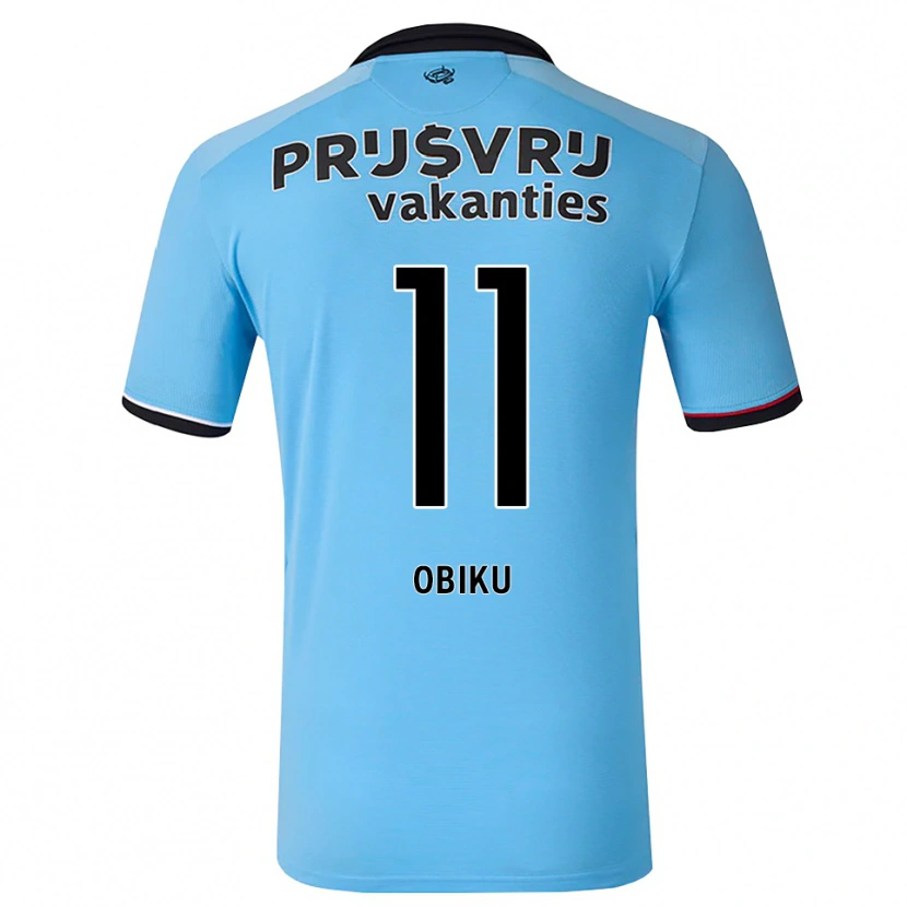 Danxen Damen Junior Obiku #11 Tiefhimmelblau Schwarz Rot Auswärtstrikot Trikot 2026/27 T-Shirt Österreich