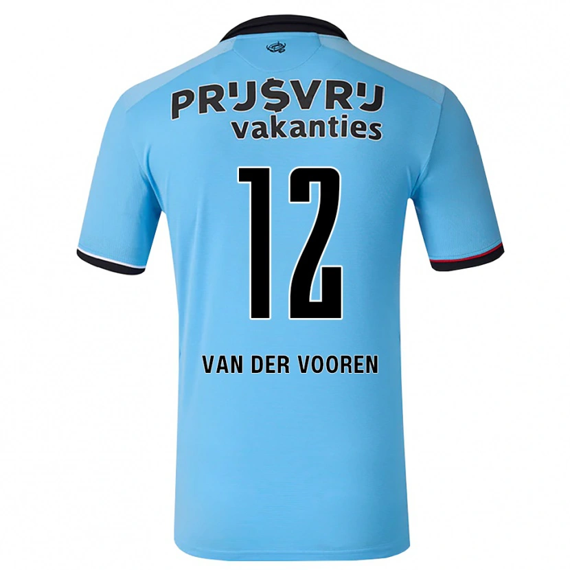 Danxen Damen Remy Van Der Vooren #12 Tiefhimmelblau Schwarz Rot Auswärtstrikot Trikot 2026/27 T-Shirt Österreich