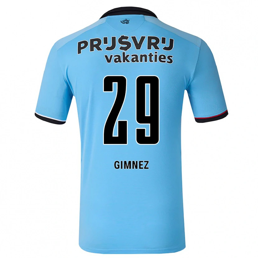 Danxen Damen Santiago Gimnez #29 Tiefhimmelblau Schwarz Rot Auswärtstrikot Trikot 2026/27 T-Shirt Österreich
