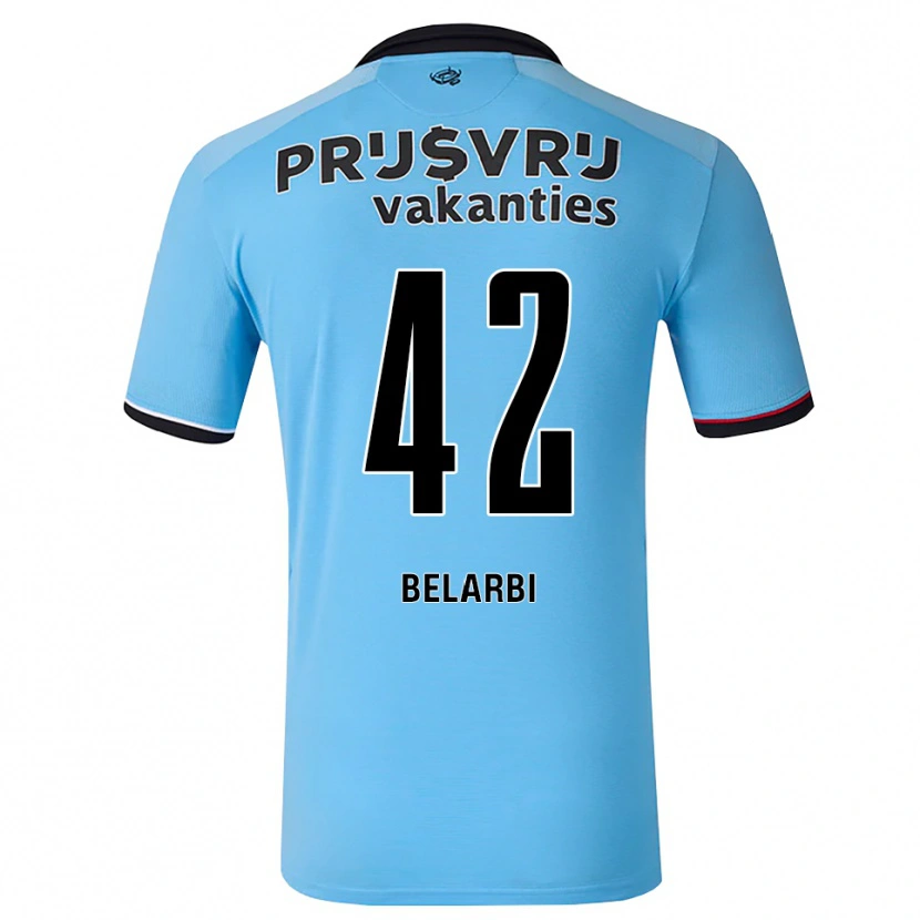 Danxen Damen Abdel Belarbi #42 Tiefhimmelblau Schwarz Rot Auswärtstrikot Trikot 2026/27 T-Shirt Österreich