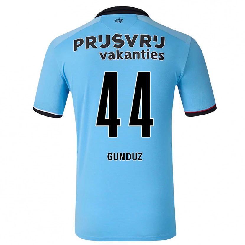 Danxen Damen Omer Gunduz #44 Tiefhimmelblau Schwarz Rot Auswärtstrikot Trikot 2026/27 T-Shirt Österreich