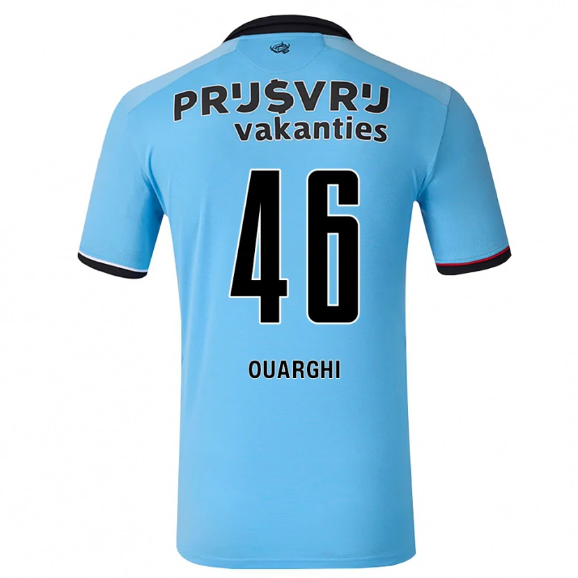 Danxen Damen Ayoub Ouarghi #46 Tiefhimmelblau Schwarz Rot Auswärtstrikot Trikot 2026/27 T-Shirt Österreich