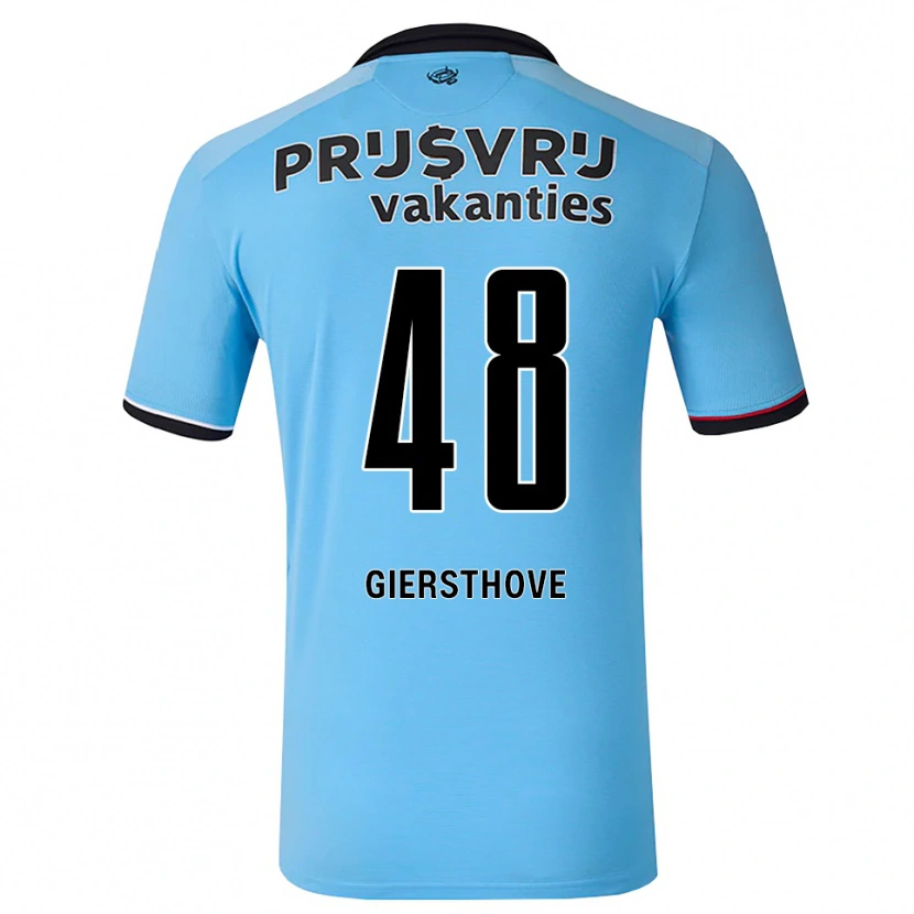 Danxen Damen Djomar Giersthove #48 Tiefhimmelblau Schwarz Rot Auswärtstrikot Trikot 2026/27 T-Shirt Österreich