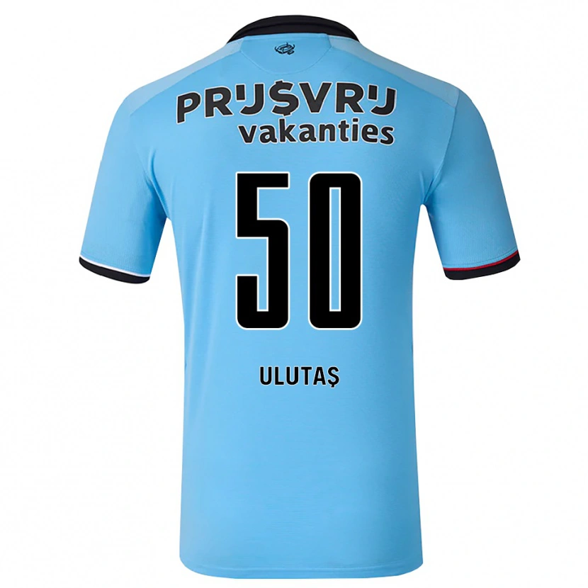 Danxen Damen Furkan Ulutaş #50 Tiefhimmelblau Schwarz Rot Auswärtstrikot Trikot 2026/27 T-Shirt Österreich
