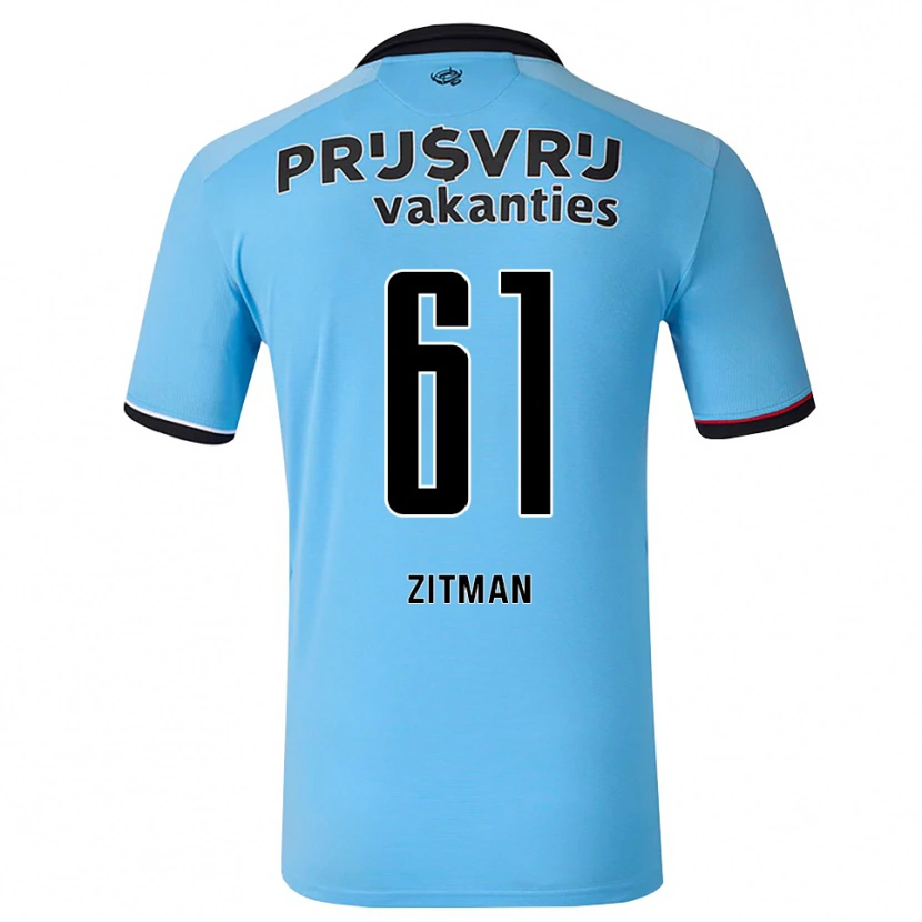 Danxen Damen Sven Zitman #61 Tiefhimmelblau Schwarz Rot Auswärtstrikot Trikot 2026/27 T-Shirt Österreich