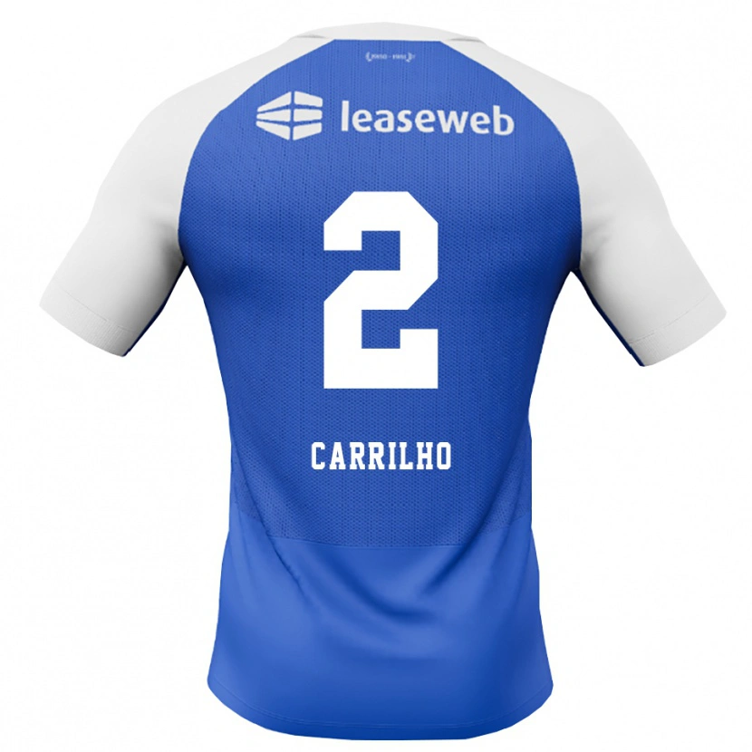 Danxen Damen Calvin Carrilho #2 Himmelblau Rot Weiß Auswärtstrikot Trikot 2026/27 T-Shirt Österreich