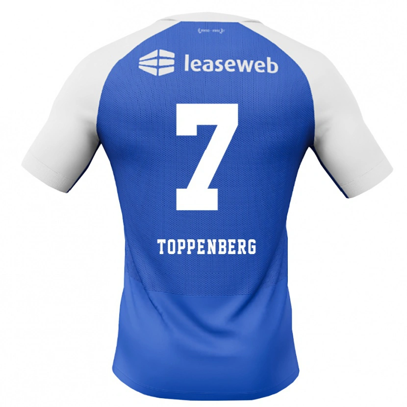 Danxen Damen Kevin Toppenberg #7 Himmelblau Rot Weiß Auswärtstrikot Trikot 2026/27 T-Shirt Österreich