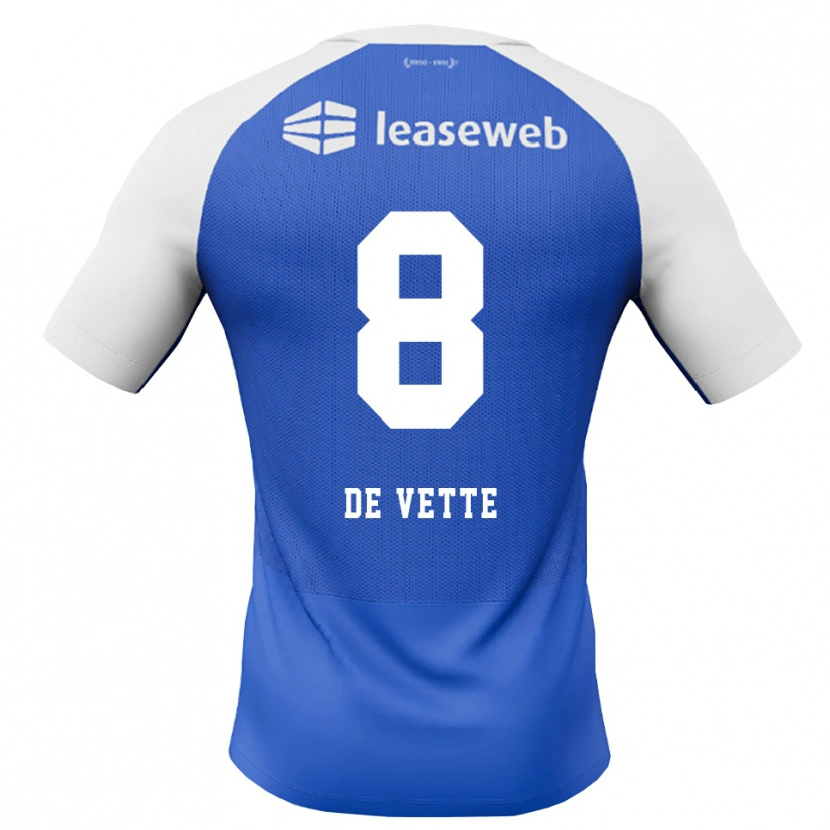 Danxen Damen Manique De Vette #8 Himmelblau Rot Weiß Auswärtstrikot Trikot 2026/27 T-Shirt Österreich